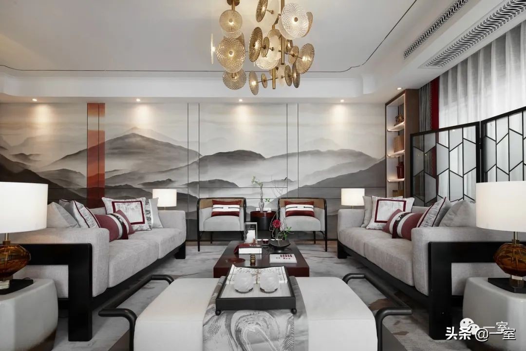 梁志天唐忠汉排名,现代风背景墙作品