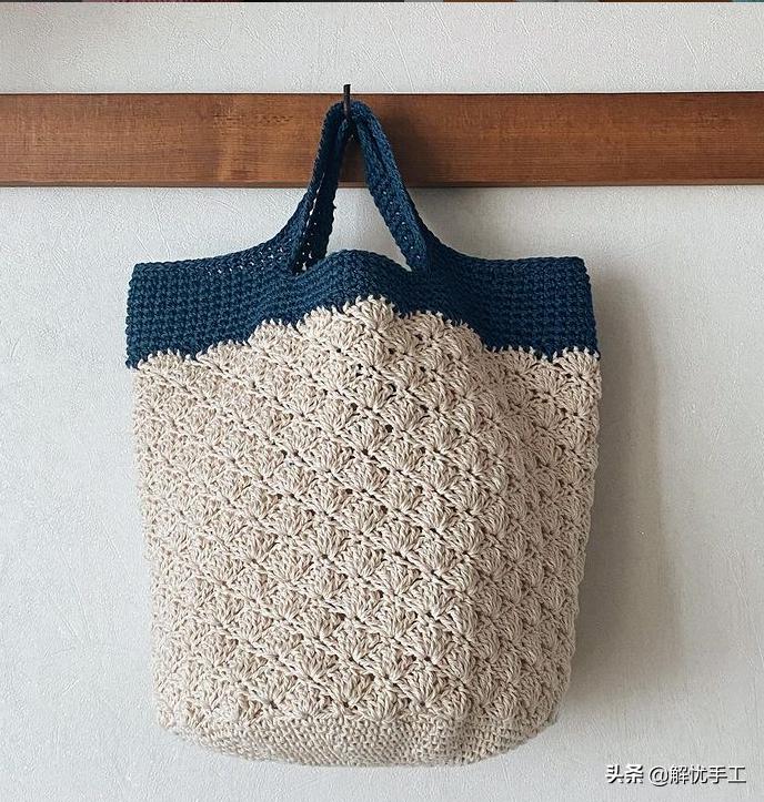 韩国钩针教程,简单的钩针编织包