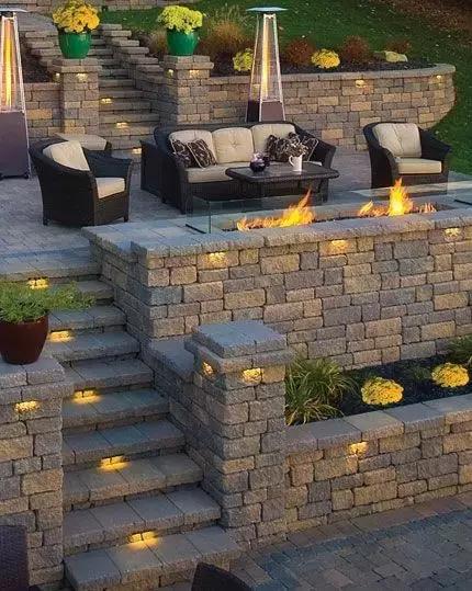 庭院铺装的节奏感与多样性,庭院的音乐