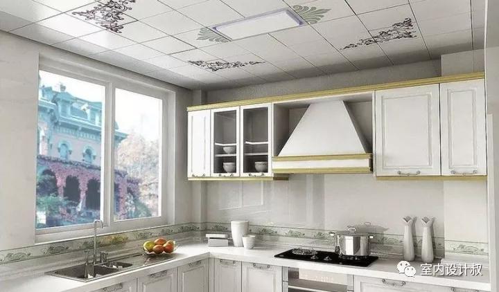 厨房吊顶2021年流行铝扣板效果图,厨房铝扣板吊顶300还是600好