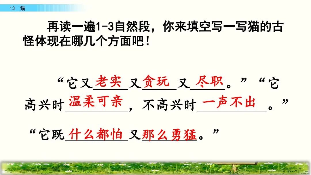 四年级下册语文13课猫课文解析,部编版四年级下册13猫教学视频
