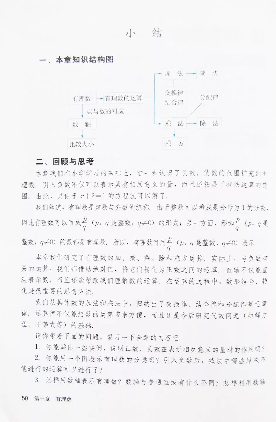 人教版数学七年级上册电子课本（高清可*载下**），暑假预习用