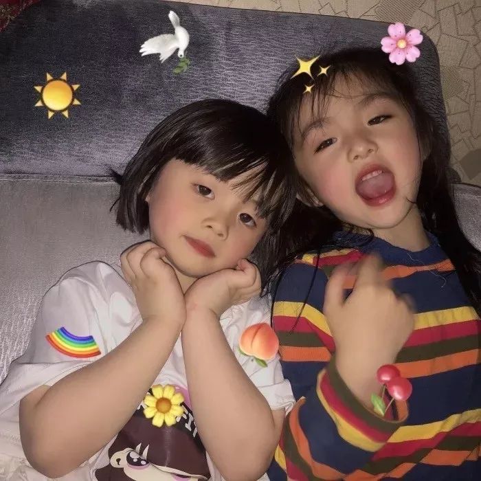 可爱闺蜜头像二人,适合用在闺蜜头像中的文案