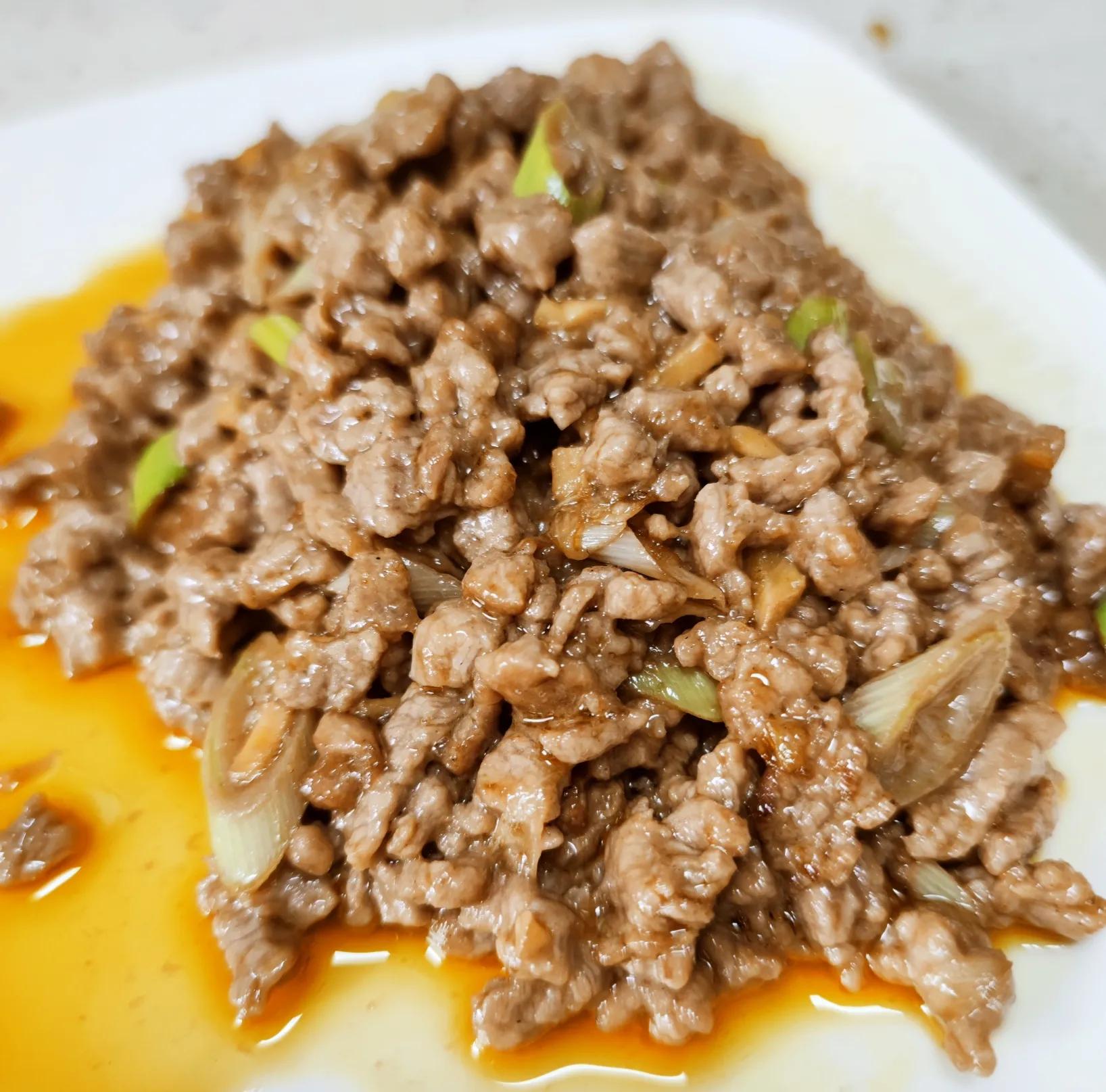 泡豇豆炒牛肉末教程,简单粗暴炒豇豆