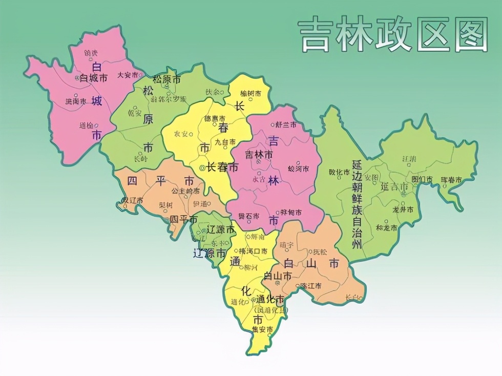 吉林省延边朝鲜自治州,延边地理地图