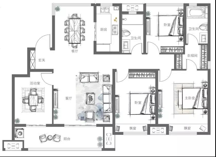 池州中梁印江南样板房,中梁印江南复式装修