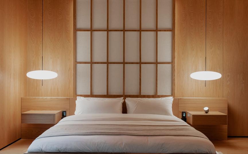 无床头床高级感卧室,没有床头靠背的床怎么样才好看