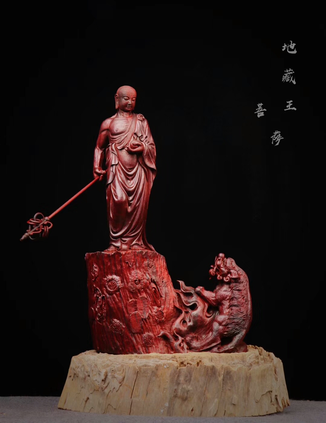 大木头雕刻过程图片欣赏,精雕木头纯手工