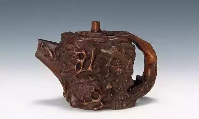 中国古漆器茶壶,古青花瓷茶壶