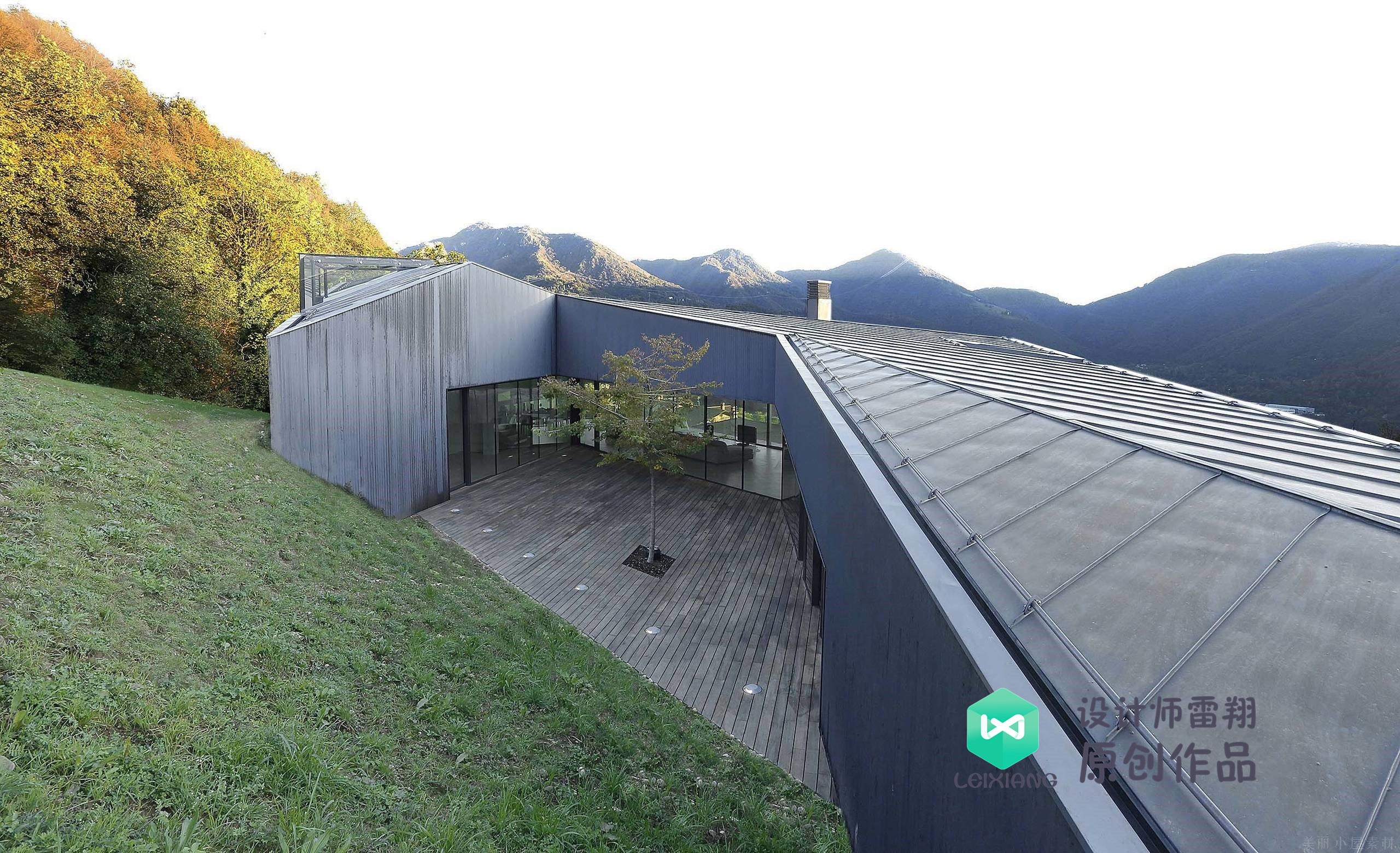 庭院防腐木颜色搭配效果图,庭院怎么铺装防腐木