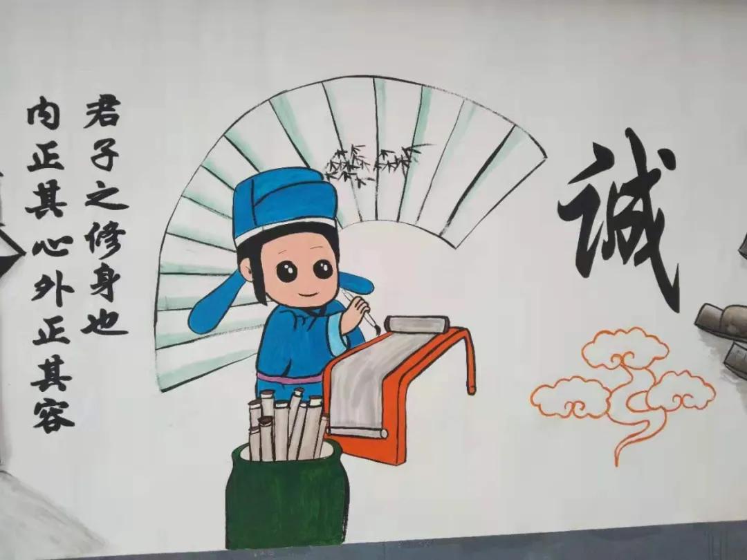 郸城手工墙画,郸城墙体绘画师