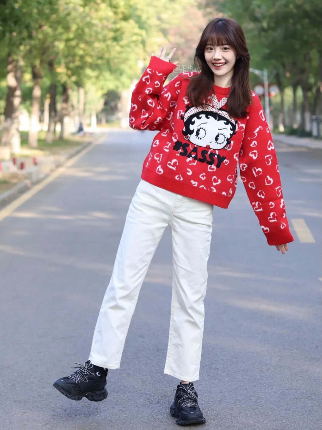 温柔又保暖的穿搭学生党女,冬季保暖时尚穿搭小个子学生