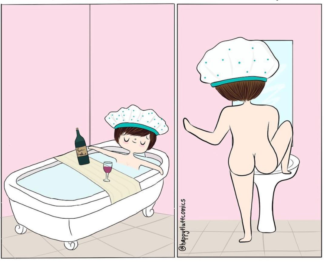 日常女性插画,女性插画生活日常