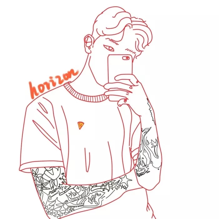 个性原宿风手绘头像,原宿风头像女伤感真人