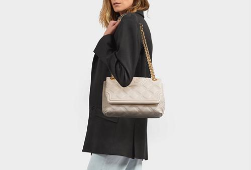 toryburch十字纹牛皮水桶包,burch包单肩包