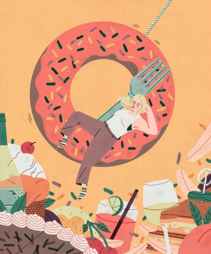 精妙的细节和色彩插画,插画作品想象力是最吸引人的色彩