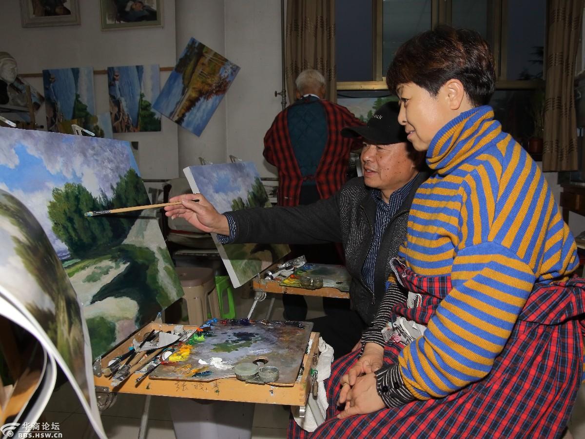 叶君川和他的老年油画班