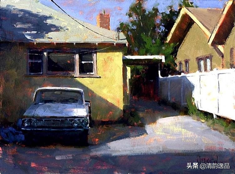 美国艺术家乔biwler油画作品赏析,丽莎印象派油画欣赏