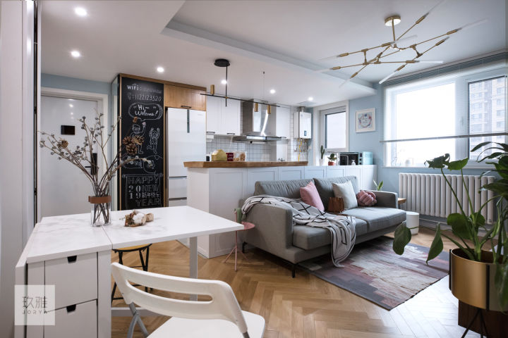 一字型厨房怎么设计高低台,厨房橱柜高低台设计效果图