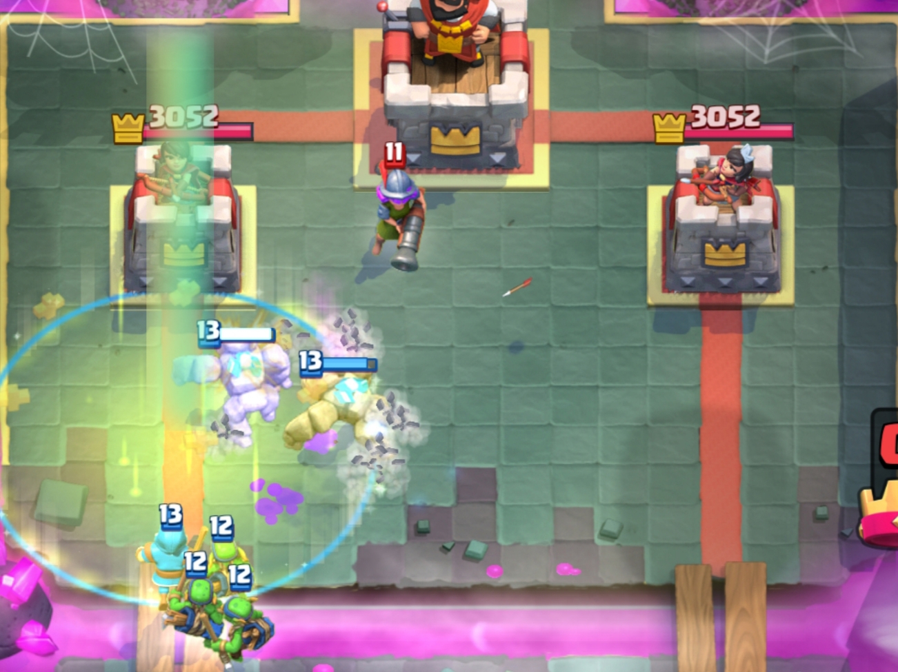 皇室战争小法术和大法术搭配,皇室战争治疗术