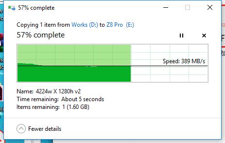 速度提升明显——朗科Z8Pro移动硬盘使用报告