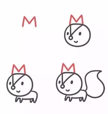 26个字母趣味简笔画完整版,字母简笔画26个字母简单又好看