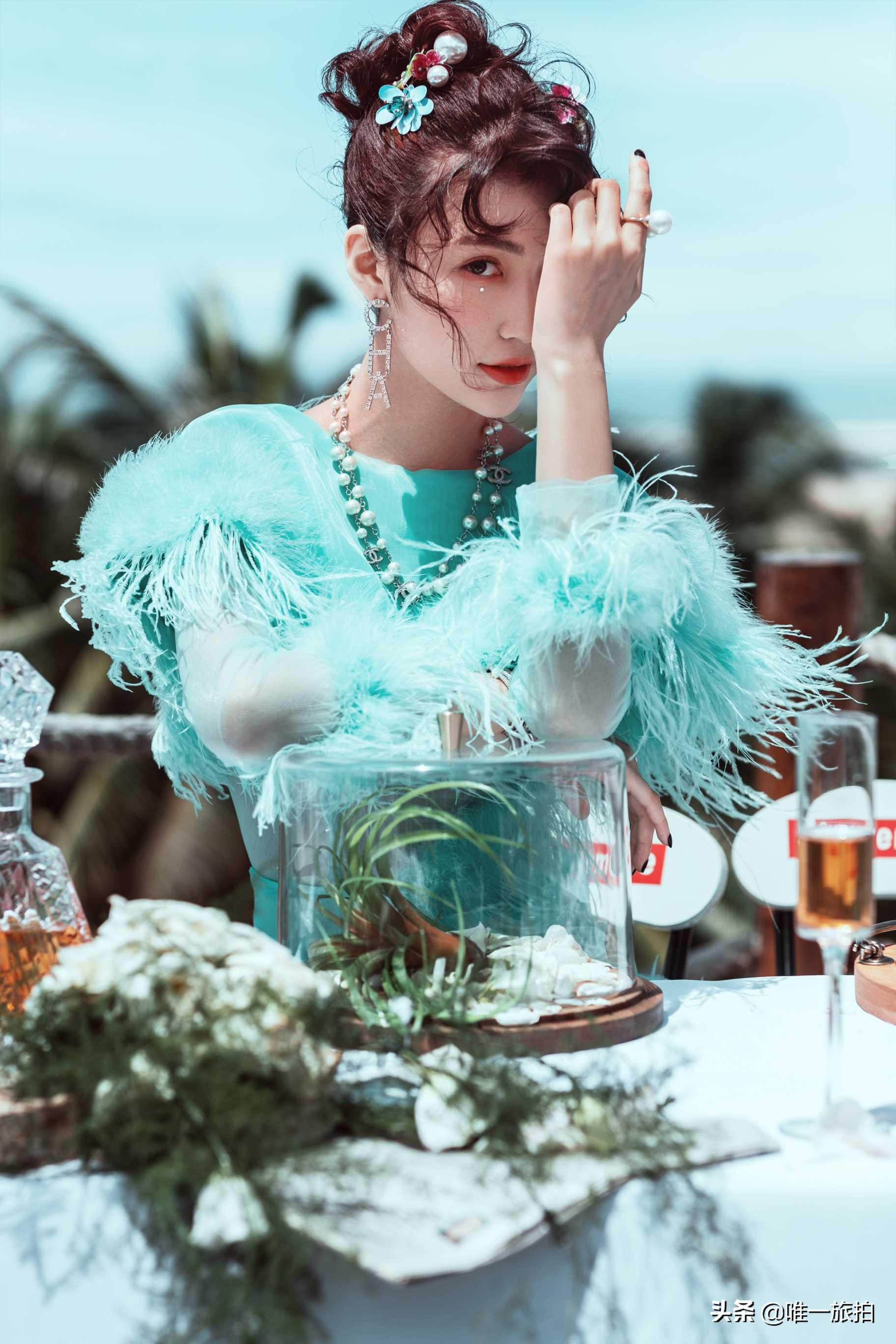 蓝色婚纱美出高级感,2024年流行的5大风格婚纱