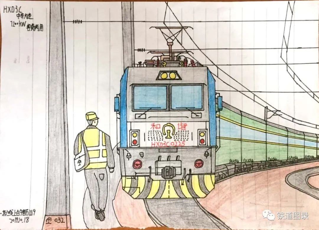 铁路人文：手绘火车