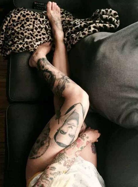 *袜丝**美女性感纹身