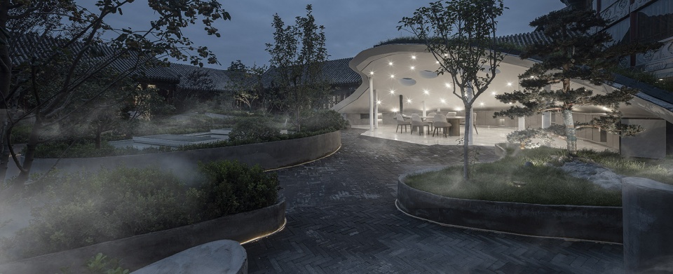 中国传统四合庭院的人文办公综合体升级改造