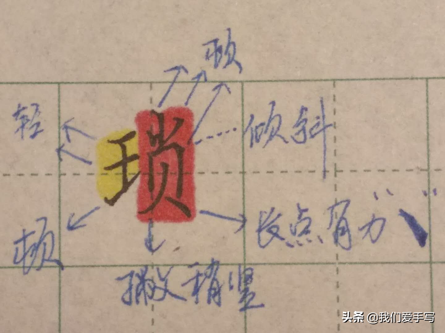 写字也是有技巧的,写字又快又准怎么练