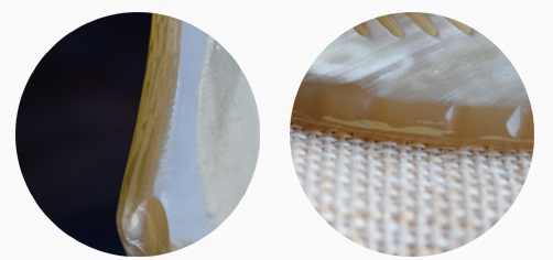 如何鉴别白水牛角梳子真假图解,白水牛牛角梳真假辨别