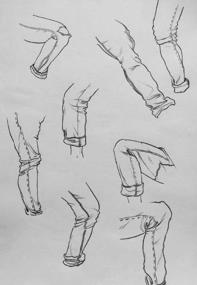 速写衣服褶皱画不好,速写衣褶123和127的区别