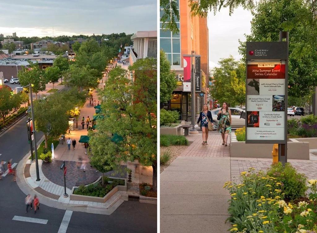 商业步行街景观设计图展示,商业步行街景观设计经典案例