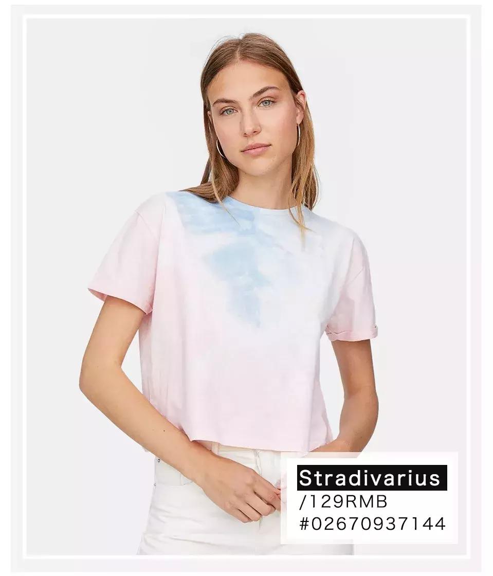 zara夏季新款开口设计短t恤,zara上新型t恤