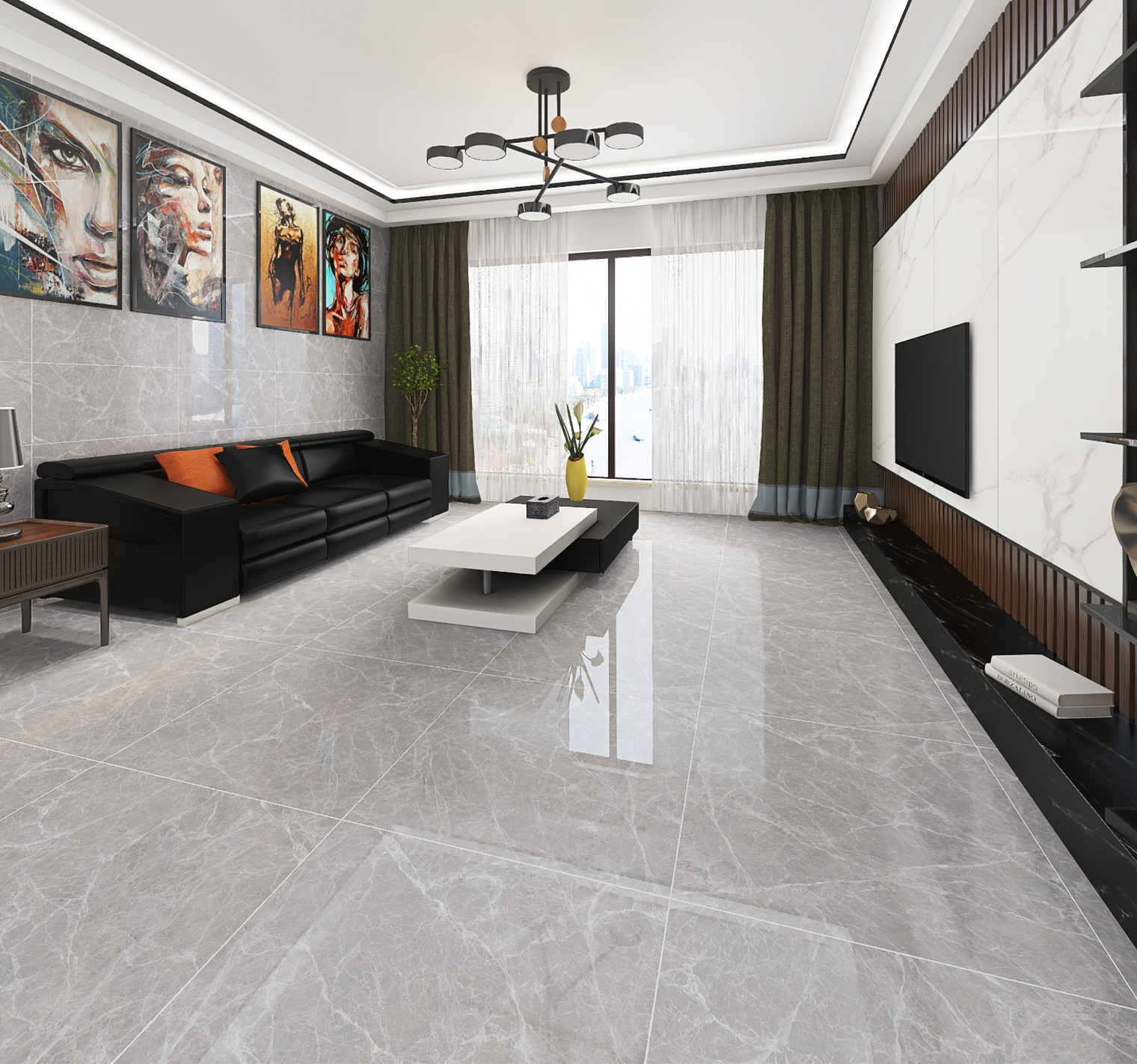 800*800瓷砖90平需要多少,800x800防滑地砖一般价格