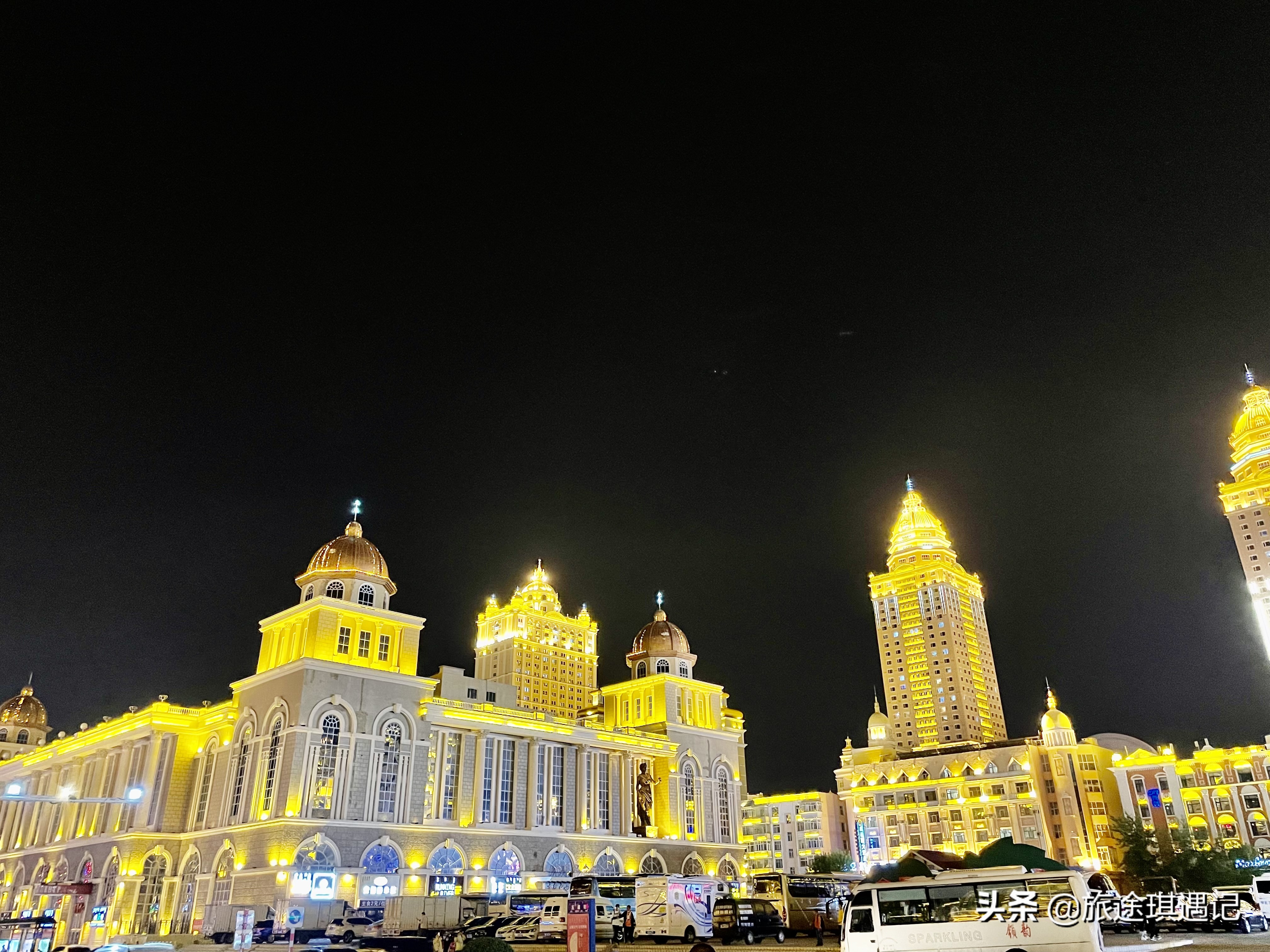 满洲里必去俄罗斯餐厅,满洲里中苏金街夜景