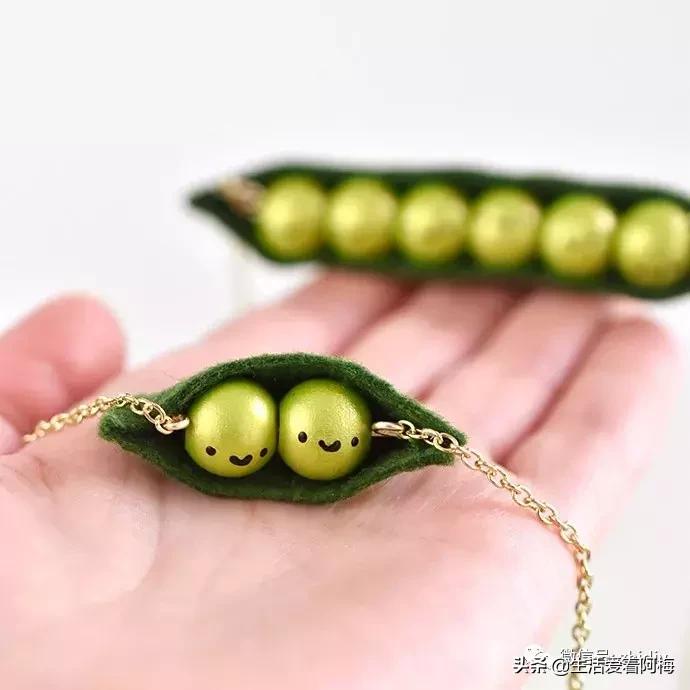 手工制作毛衣链串珠,木珠子diy手工制作