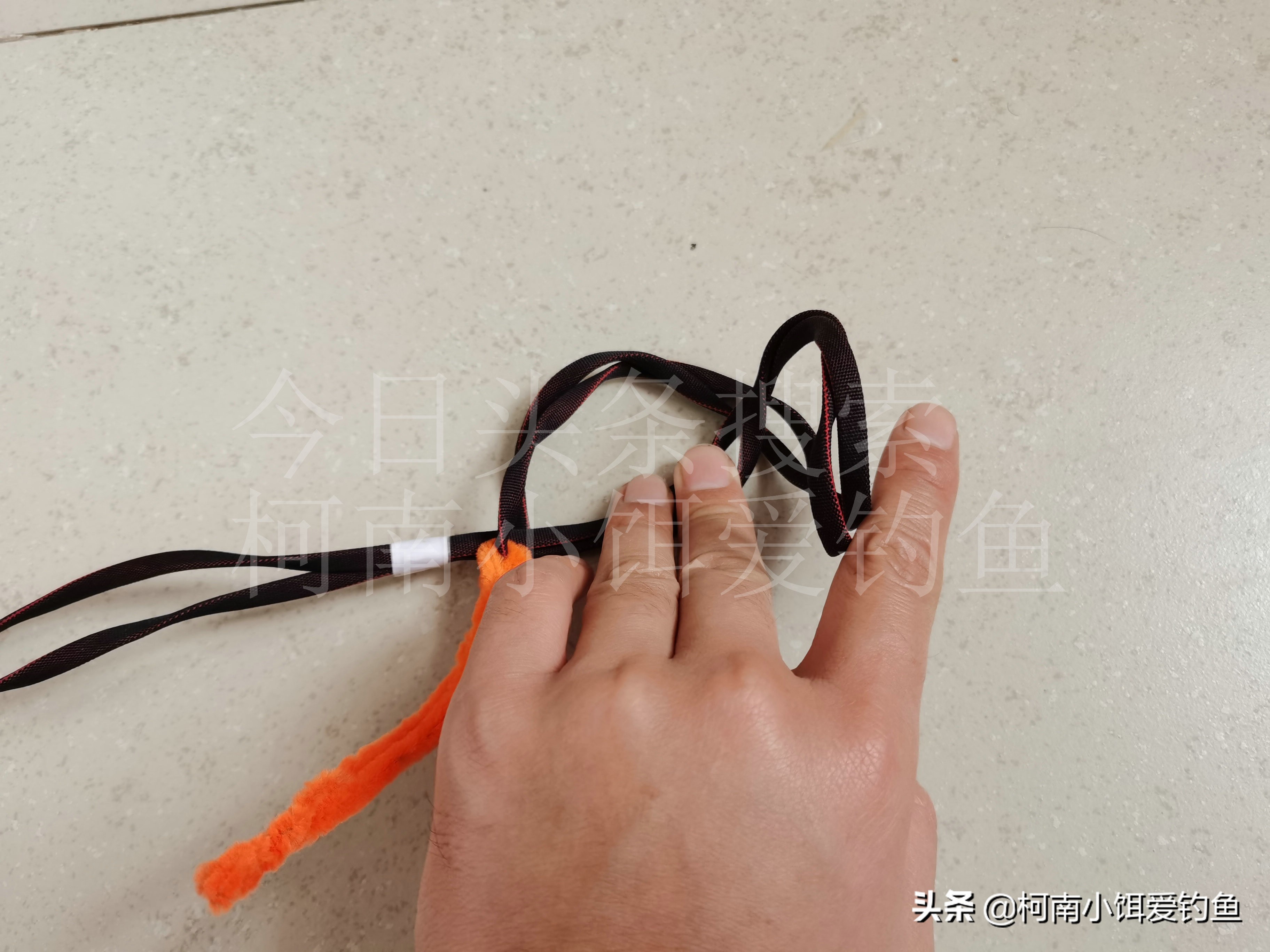 钓鱼主线打结方法,钓鱼鱼线怎么打结方法图解