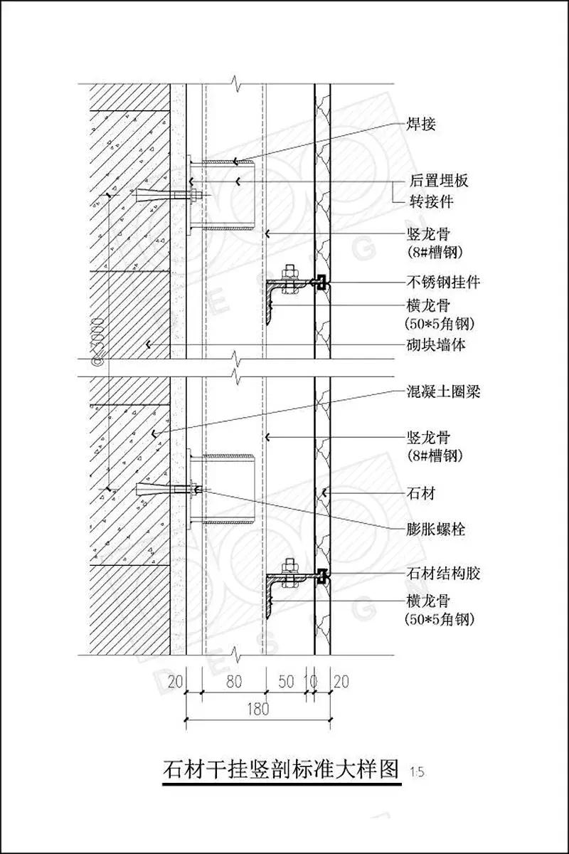 墙面干挂石材破裂修补,外墙干挂石材工艺流程视频教学