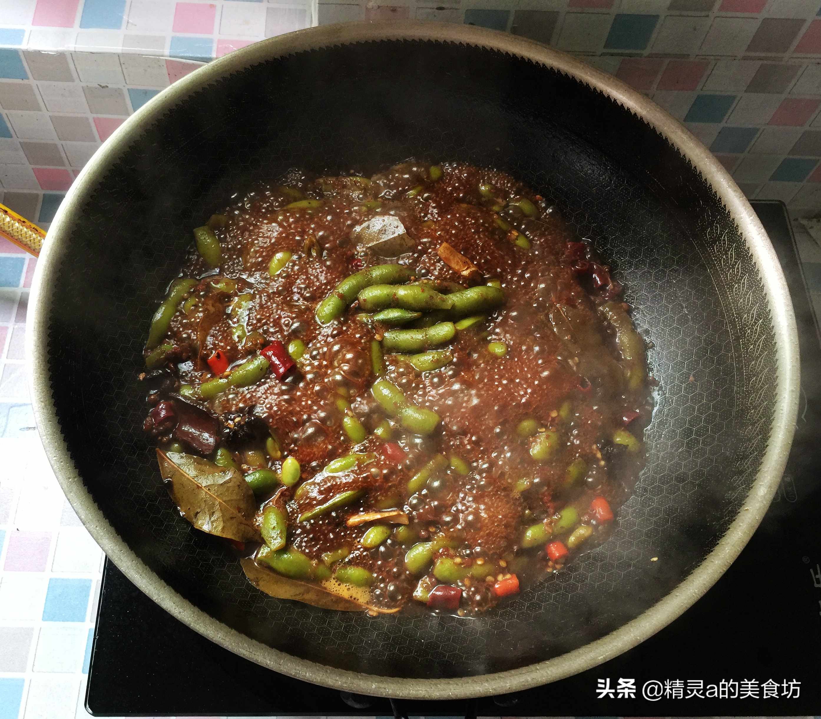 绝味卤香辣毛豆最正宗的做法,口味毛豆做法步骤