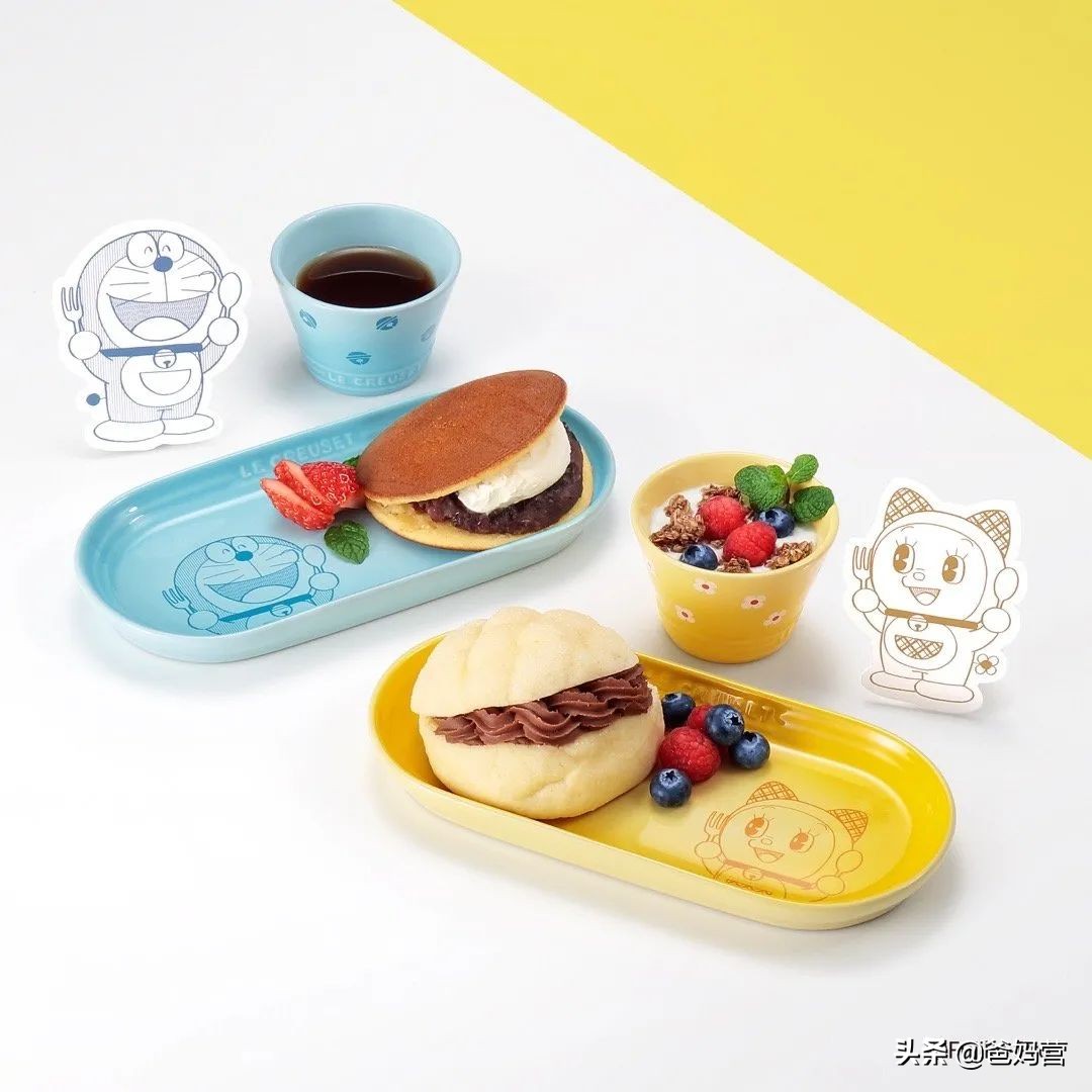 法国lecreaset珐琅铸铁锅价格,哆啦a梦联名款陶瓷锅