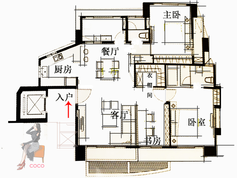 正西凸型户型破解方法,户型破解最简单的方法