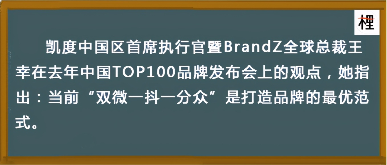 互联网打造不了品牌，但“双微一抖一分众”就可以