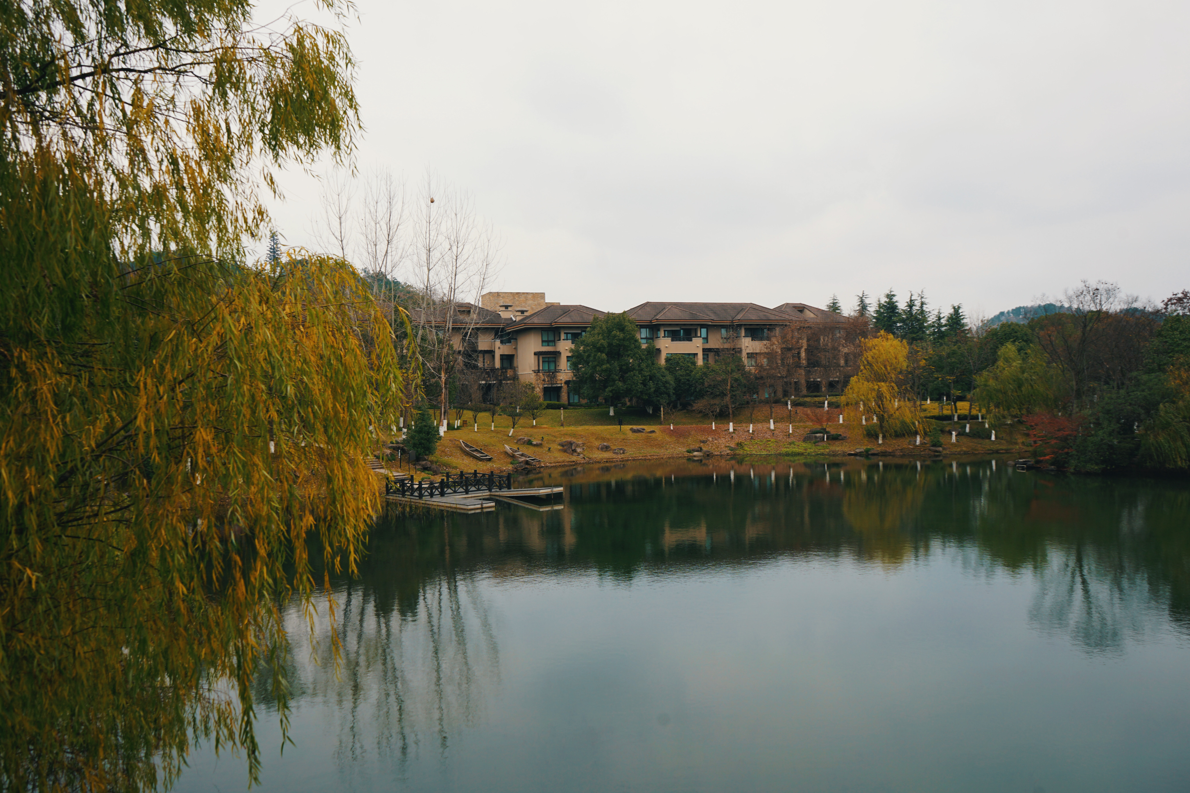 良渚君澜双人温泉,冬日暖阳泡温泉