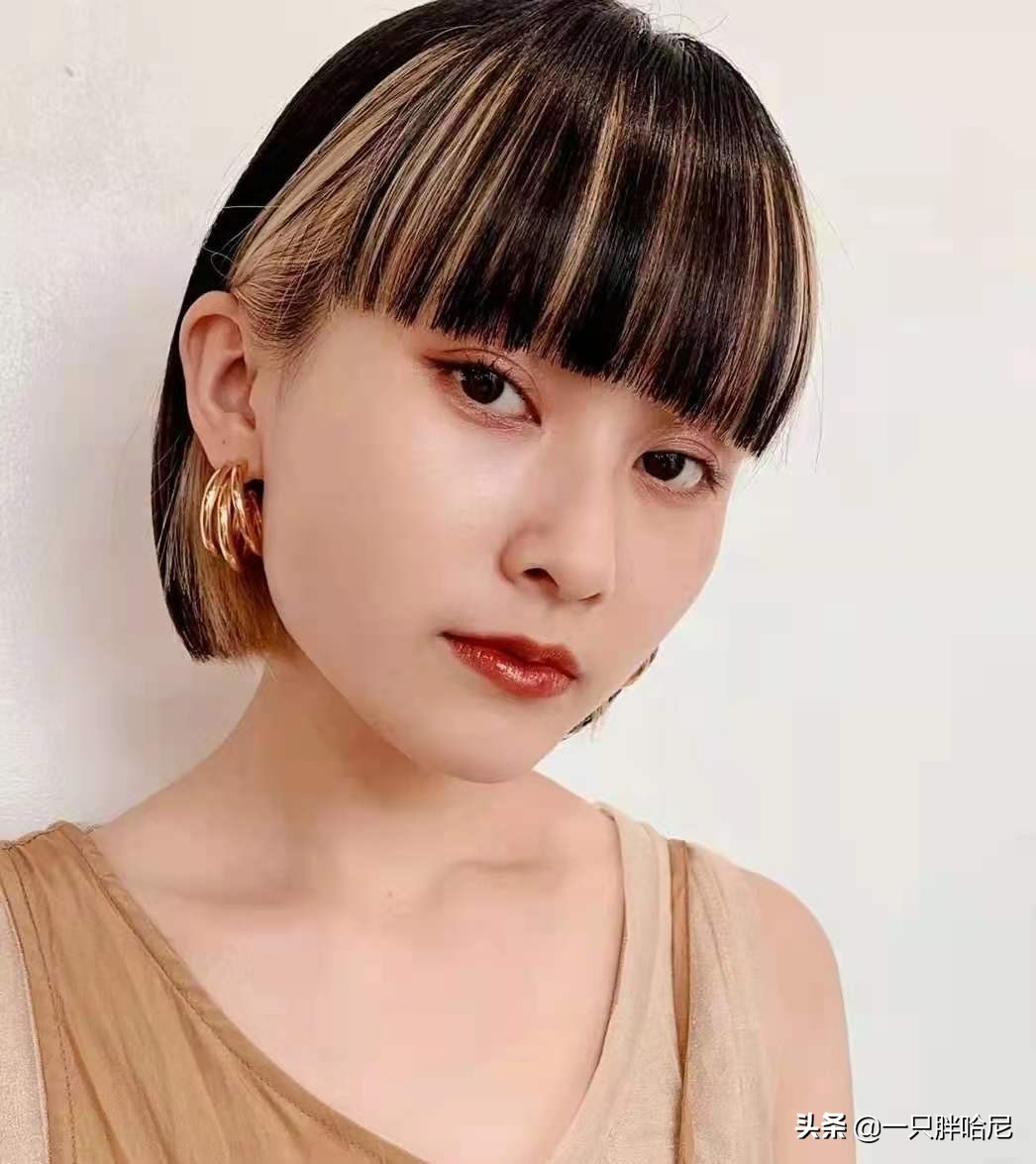 一款减龄且修颜的刘海发型,适合头大女生的发型学生党刘海