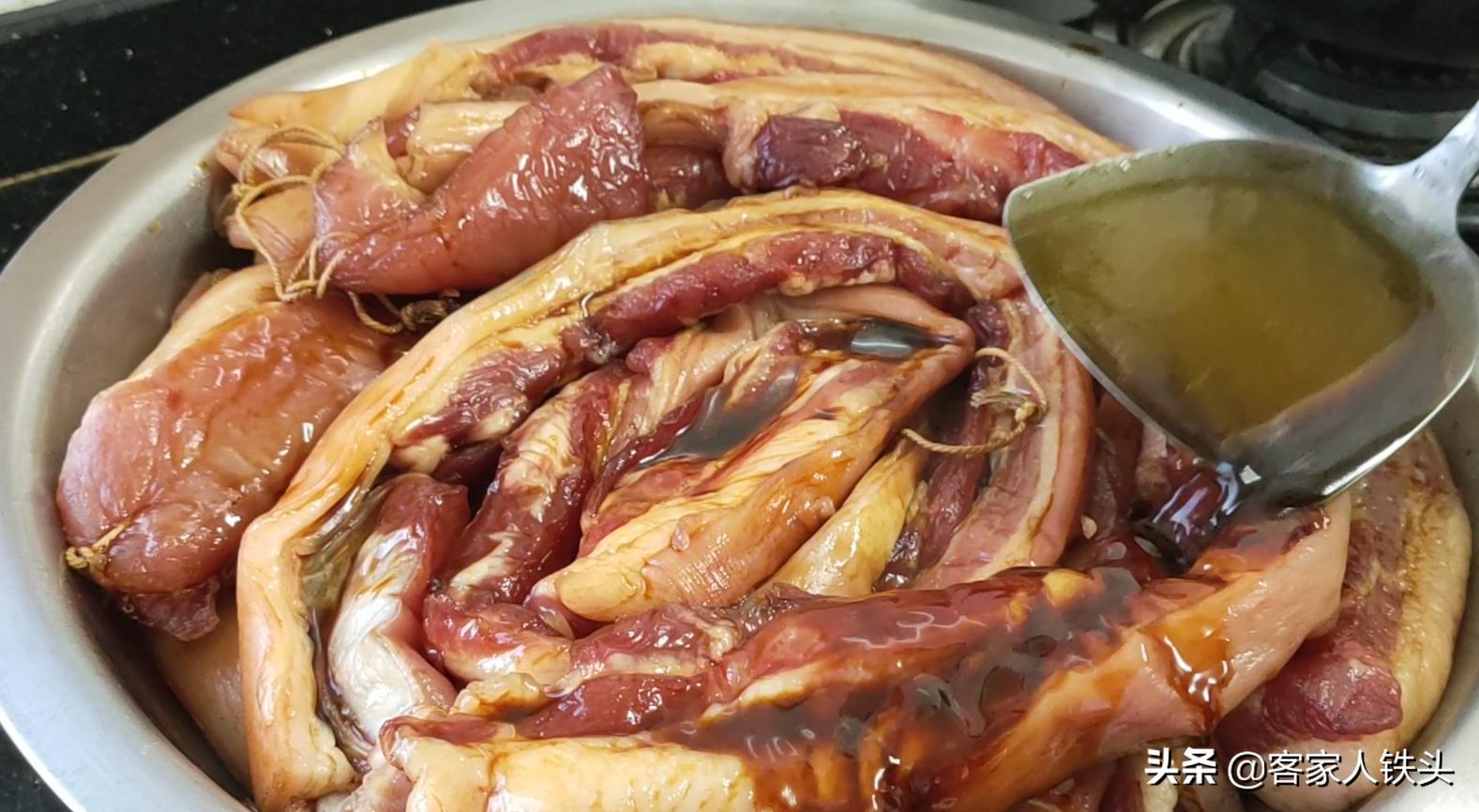 广味腊肉最正宗的做法,五味腊肉