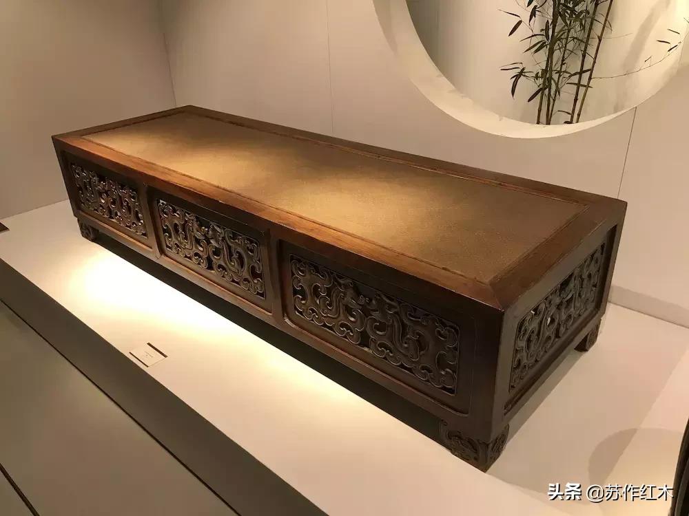 明清黄花梨木雕螭龙纹演变风格,明清老家具文房器物黄花梨