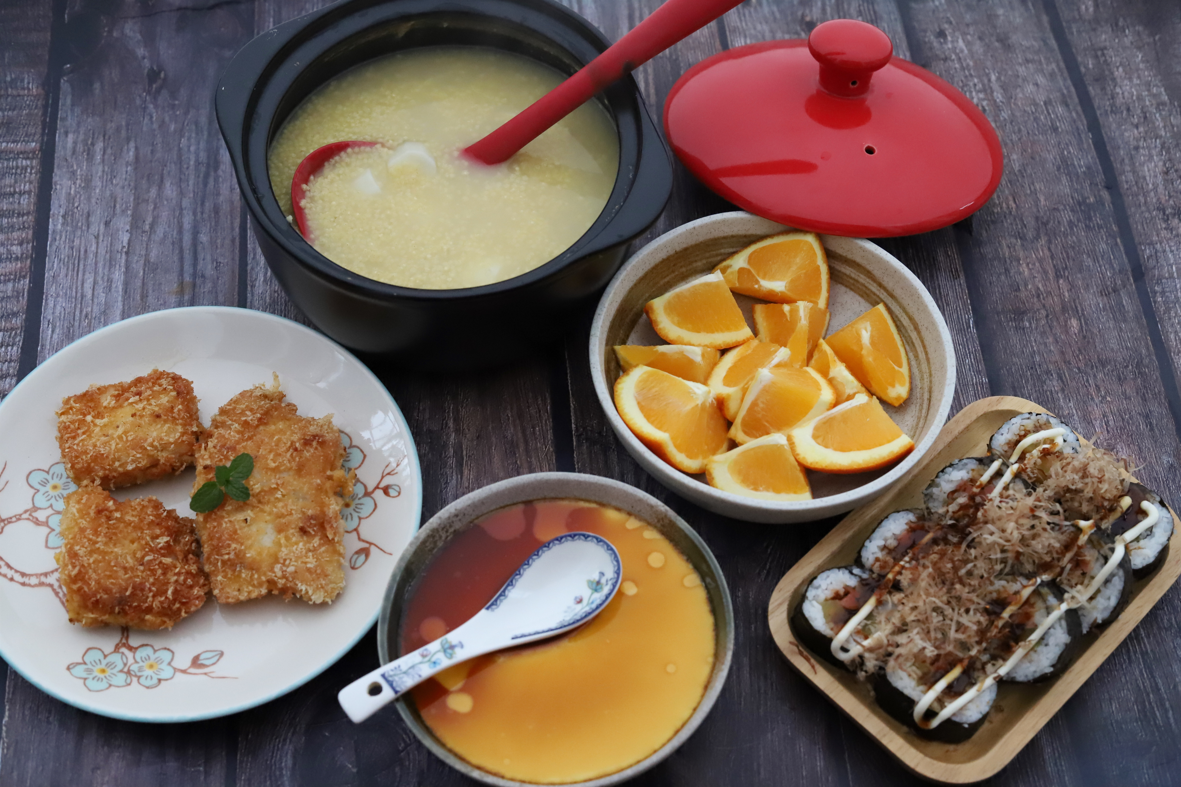 早餐一口气准备了五样，一忙就是一早上，每样孩子都喜欢