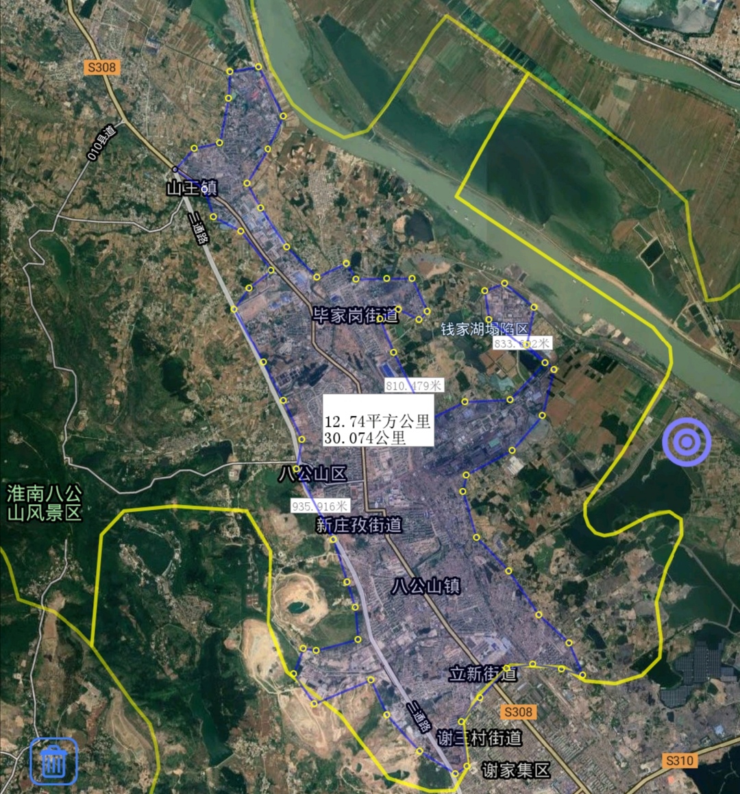 淮南潘集区实际管辖面积,淮南潘集区面积